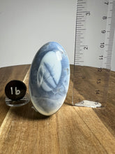 Load image into Gallery viewer, Lingam - Blue Opal with Chalcedony from India