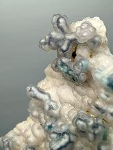 Load image into Gallery viewer, Blue-Green Chrysocolla in Botryoidal Chalcedony Cabinet Specimen | Indonesia