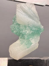 Load image into Gallery viewer, High-Grade Gemmy Green Apophyllite on White Stilbite | Deccan Traps, Maharashtra, India