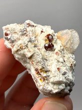 Load image into Gallery viewer, High-Grade Naturally Faceted Red Spessartine Garnet on Matrix — Skardu, Pakistan