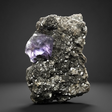 Load image into Gallery viewer, Fluorite Cluster with Mica & Chalcopyrite | Cabinet Specimen | Yaogangxian Mine, Chenzhou, Hunan Province, China