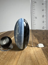 Load image into Gallery viewer, Lingam - Blue Opal with Chalcedony from India