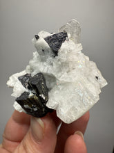 Load image into Gallery viewer, Dark Green Cap Stak Nala Tourmaline on Cleavelandite Matrix – Haramosh Mountains, Pakistan