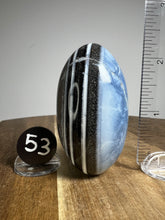 Load image into Gallery viewer, Lingam - Blue Opal with Chalcedony from India