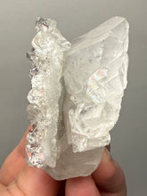 Load image into Gallery viewer, High-Luster Apophyllite with Red Heulandite & Pink Stilbite on Druzy Chalcedony