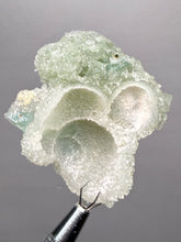 Load image into Gallery viewer, Luminous Mint Apophyllite with Glittering Druzy Sugar Quartz – India
