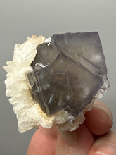 Load image into Gallery viewer, Isometric Fluorite & Scalenohedral Calcite Specimen | Pakistan Mineral Collector Display Piece