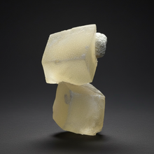 Load image into Gallery viewer, Rare Druzy Golden “Diamond” Calcite on Zeolite Matrix — Maharashtra, India | Collector Cabinet Specimen