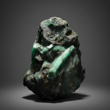 Load image into Gallery viewer, Emerald Variety Green Beryl on Matrix | Northern Bahia, Brazil | Collector Mineral Display Specimen