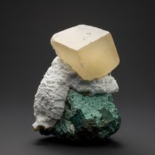 Load image into Gallery viewer, Rare Druzy Golden “Diamond” Calcite on Zeolite Matrix — Maharashtra, India | Collector Cabinet Specimen