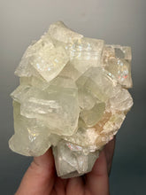 Load image into Gallery viewer, High-Grade Light Green Apophyllite on Pink Stilbite Zeolite | Indian Collector Mineral Specimen