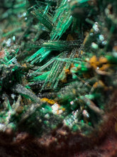 Load image into Gallery viewer, Brochantite Collector Mineral Specimen – Vivid Green Copper Crystals from Morocco
