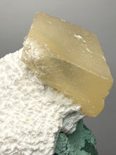 Load image into Gallery viewer, Rare Druzy Golden “Diamond” Calcite on Zeolite Matrix — Maharashtra, India | Collector Cabinet Specimen