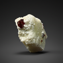Load image into Gallery viewer, High-Grade Naturally Faceted Red Spessartine Garnet on Matrix — Skardu, Pakistan