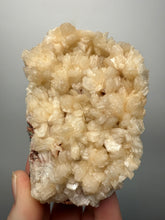 Load image into Gallery viewer, Shiny Pearl Stilbite on Druzy Red Heulandite – High-Grade Collector Mineral Specimen from India
