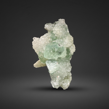 Load image into Gallery viewer, Luminous Mint Apophyllite with Glittering Druzy Sugar Quartz – India