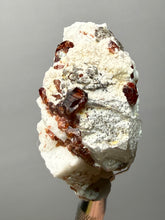Load image into Gallery viewer, High-Grade Naturally Faceted Red Spessartine Garnet on Matrix — Skardu, Pakistan