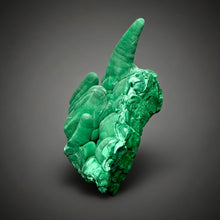 Load image into Gallery viewer, 4.6” High-Grade Malachite Stalactite “Cave” Formation | DR Congo | Mineral Collector Specimen