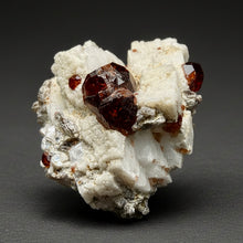 Load image into Gallery viewer, High-Grade Naturally Faceted Red Spessartine Garnet on Matrix — Skardu, Pakistan
