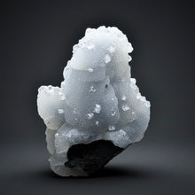 Load image into Gallery viewer, Druzy Chalcedony Stalactite with Druzy Clear Apophyllite | Maharashtra, India