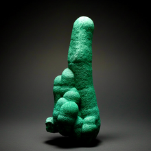 Load image into Gallery viewer, 4.5” High-Grade Malachite Stalactite “Cave” Formation | DR Congo | Mineral Collector Specimen