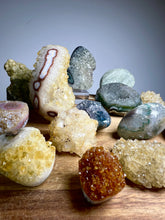 Load image into Gallery viewer, Amethyst and Citrine Druzy Quartz from Uruguay