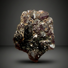 Load image into Gallery viewer, Premium Hematite-Phantom Deep Magenta Ametrine Cluster | Deccan Traps, India | Collector Mineral Specimen