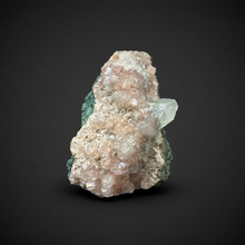 Load image into Gallery viewer, Pink Apophyllite on Red & Green Heulandite – Deccan Traps, Maharashtra, India