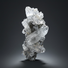 Load image into Gallery viewer, Druzy Chalcedony Stalactites with Druzy Clear Apophyllite | Maharashtra, India