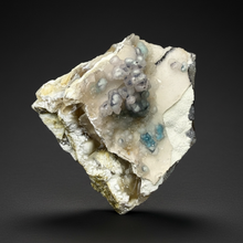 Load image into Gallery viewer, Blue-Green Chrysocolla in Botryoidal Chalcedony Cabinet Specimen | Indonesia
