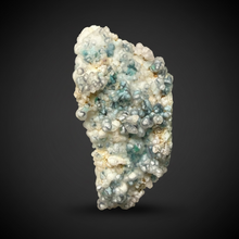Load image into Gallery viewer, Blue-Green Chrysocolla in Botryoidal Chalcedony Cabinet Specimen | Indonesia