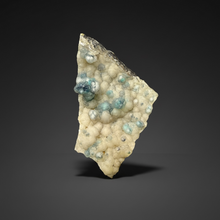 Load image into Gallery viewer, Blue-Green Chrysocolla in Botryoidal Chalcedony Cabinet Specimen | Indonesia