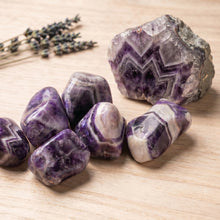 Load image into Gallery viewer, Tumbled - Chevron Dream Amethyst LG