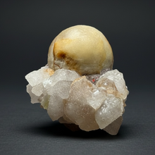 Load image into Gallery viewer, Rare Botryoidal Yellow Fluorite on Quartz Matrix Collector Mineral Specimen – Maharashtra, India