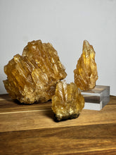 Load image into Gallery viewer, Glowing Flame Calcite Cluster from Maharashtra • High Grade