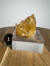 Load image into Gallery viewer, Glowing Flame Calcite Cluster from Maharashtra • High Grade