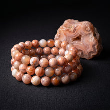 Load image into Gallery viewer, BRACELET Pink Agate - LG 10MM Beads