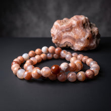 Load image into Gallery viewer, BRACELET Pink Agate - MED 8MM Beads