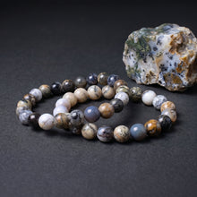 Load image into Gallery viewer, BRACELET Dendritic Opal - MED 8MM Beads