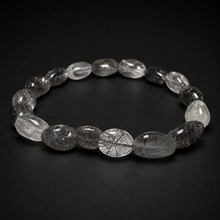 Load image into Gallery viewer, BRACELET Tourmalinated Quartz | SM Nugget