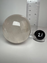 Load image into Gallery viewer, Dendrite Manganese Included Iron Oxide Quartz (Golden Healer) Sphere • RARE