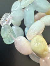 Load image into Gallery viewer, BRACELET Morganite & Aquamarine Beryl- Nugget
