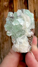 Load and play video in Gallery viewer, Light Mint Green Radial (Disco Ball) Apophyllite + Stilbite • Maharashtra, India