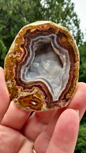 Load and play video in Gallery viewer, High-Grade Turkish Agate with Botryoidal Chalcedony Vug – Rare Collector’s Gem