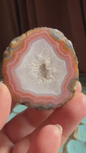 Load and play video in Gallery viewer, Pink Agate from Middle Class Mine, China • High Grade • Polished
