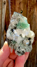Load and play video in Gallery viewer, Mint Green (Disco Ball) Radial Apophyllite + White Heulandite • Maharashtra, India