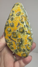 Load and play video in Gallery viewer, Bumblebee Jasper Agate Free Form • from West Java, Indonesia • AAA High Grade