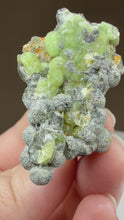Load and play video in Gallery viewer, Green Wavellite Cluster Mineral Specimen • Arkansas, USA