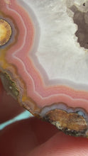 Load and play video in Gallery viewer, Pink Agate from Middle Class Mine, China • High Grade • Polished