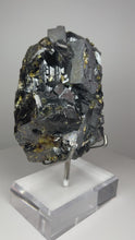 Load and play video in Gallery viewer, Cubic Galena, Sphalerite-Marmatite & Octahedral Golden Chalcopyrite from Bulgaria • Rare High Grade • Mineral Collector’s Specimen Showpiece